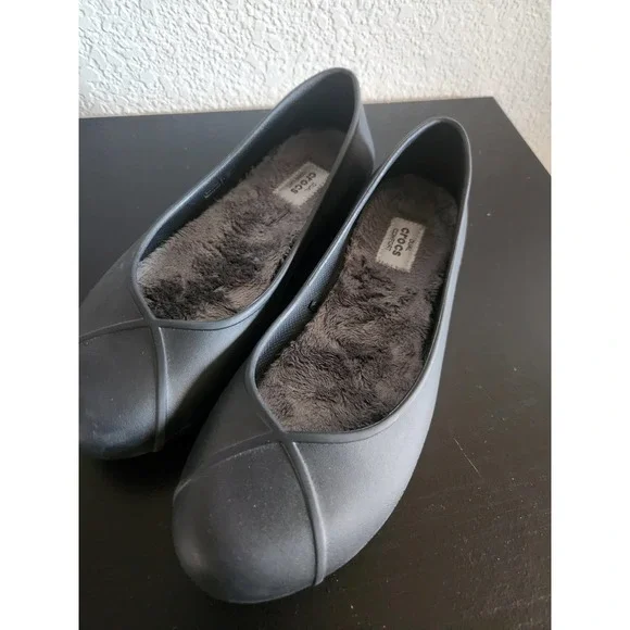 Crocs Olivia ll Dual Comfort Faux Fur Lined Shoes 8w - Picture 5 of 5